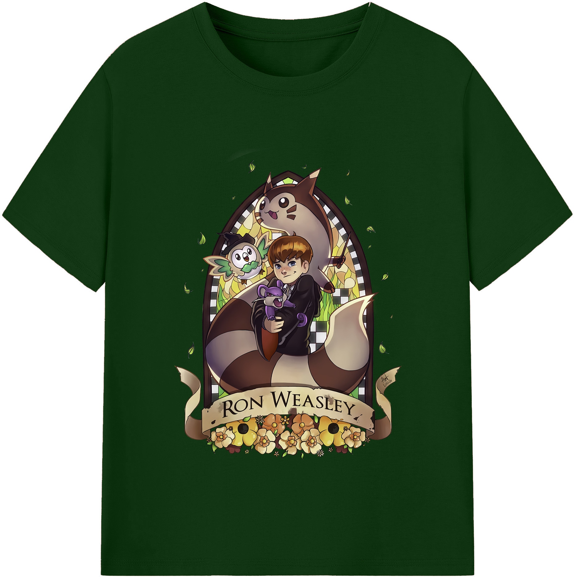 （画像用） Harry Potter ハリー・ポッターシリーズ 綿100％半袖Tシャツ（フロントプリント）